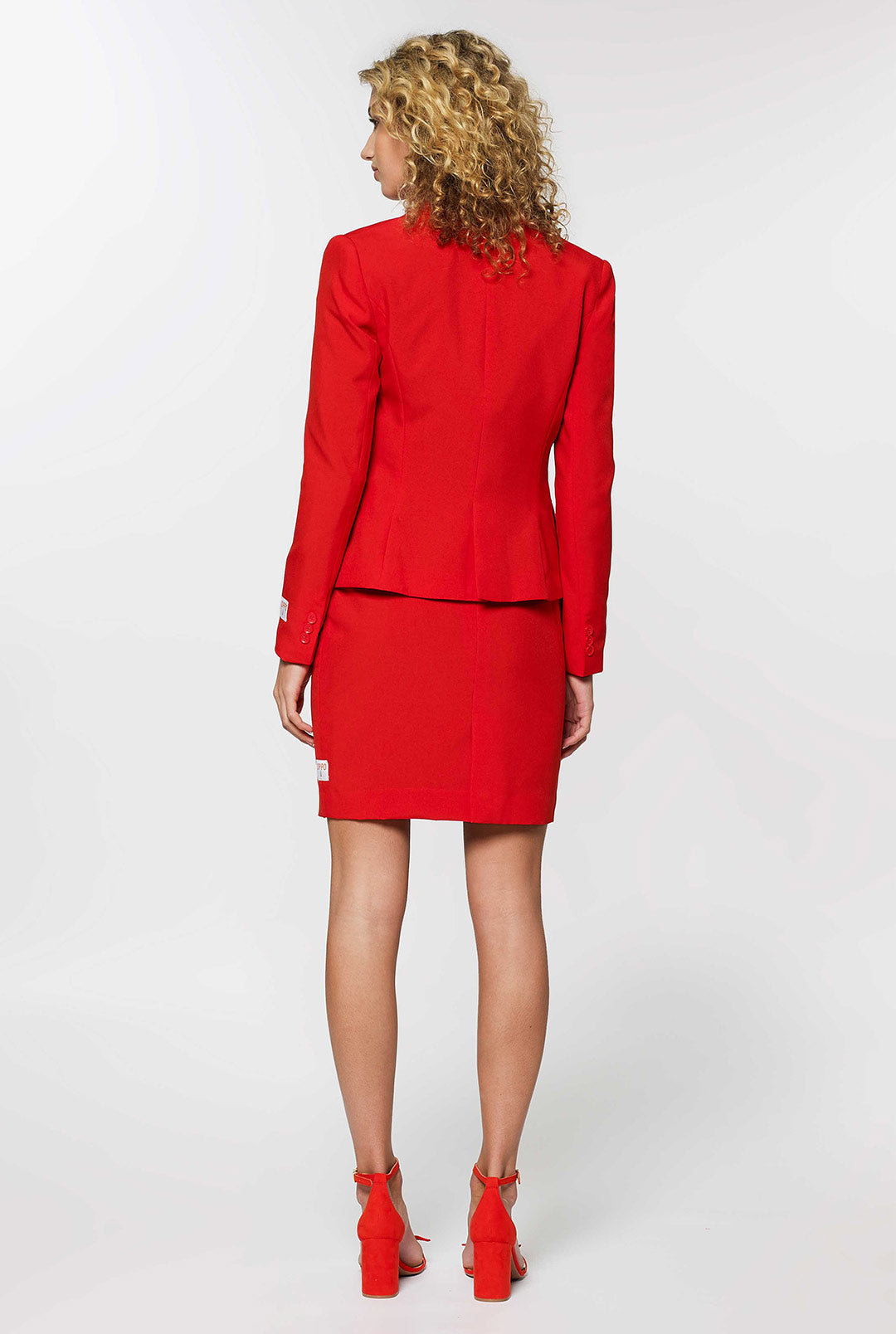 OppoSuits - Red Ruby - Women's Red Skirt Suit OppoSuits - Red Ruby - Women's Red Skirt Suit