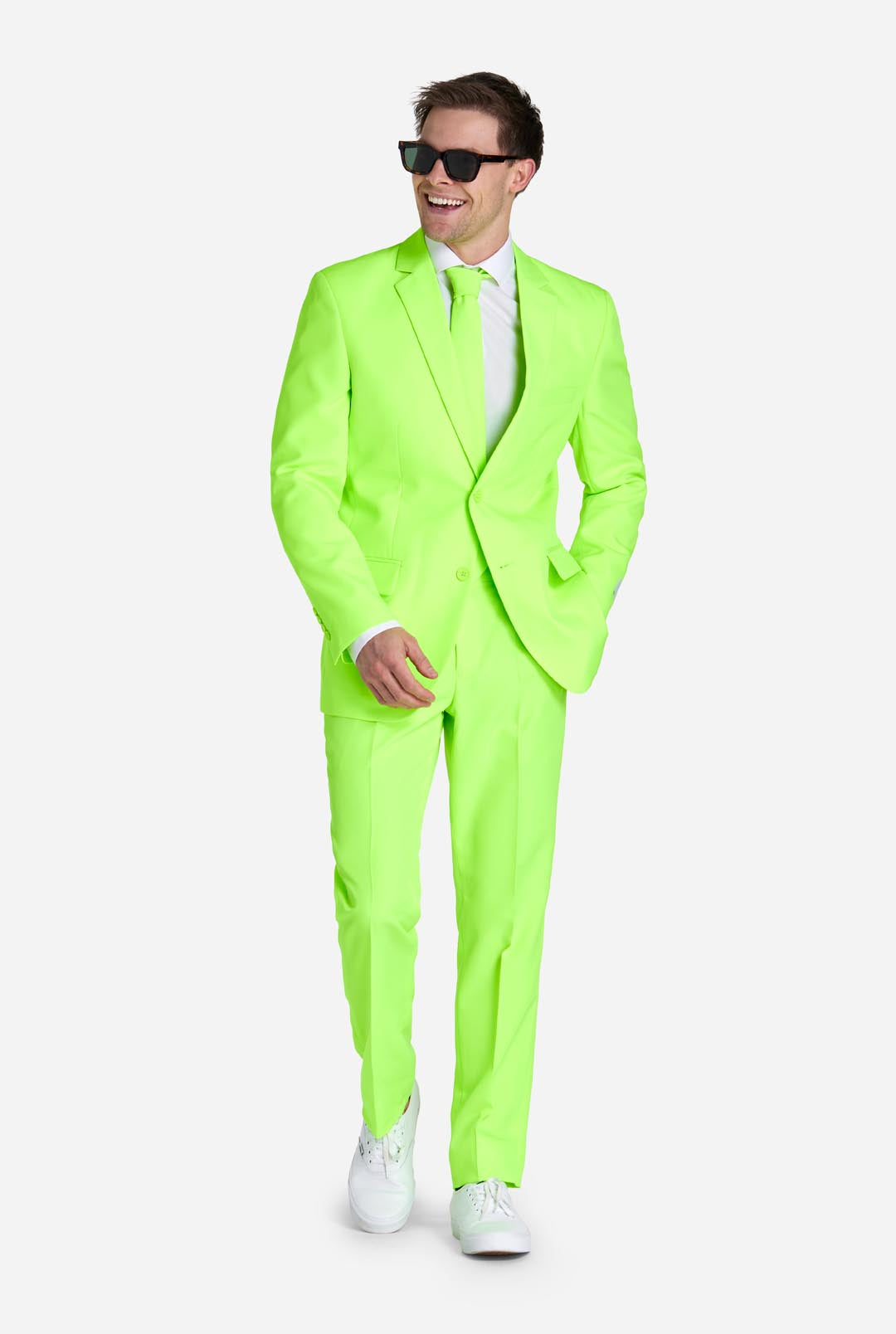 Neon Lucky Lime Suit Men's Lime Green Suit OppoSuits