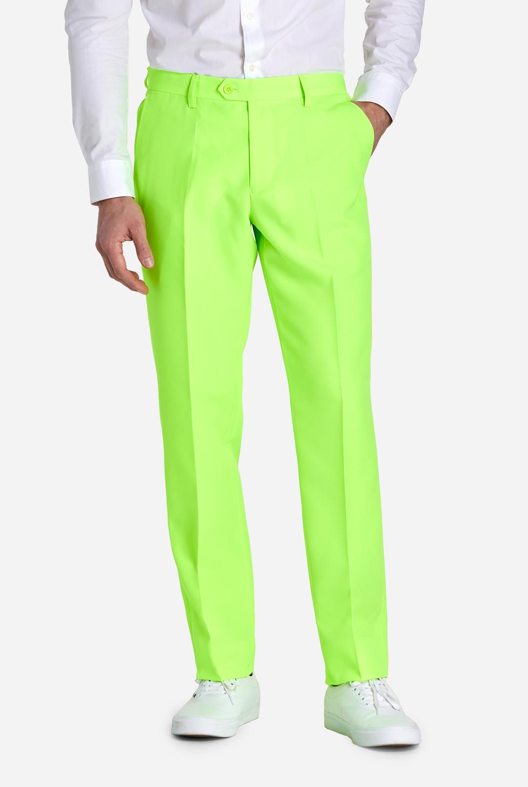 OppoSuits Men's Suit - Neon Lucky Lime - Green - Size 46 OppoSuits Men's Suit - Neon Lucky Lime - Green - Size 46