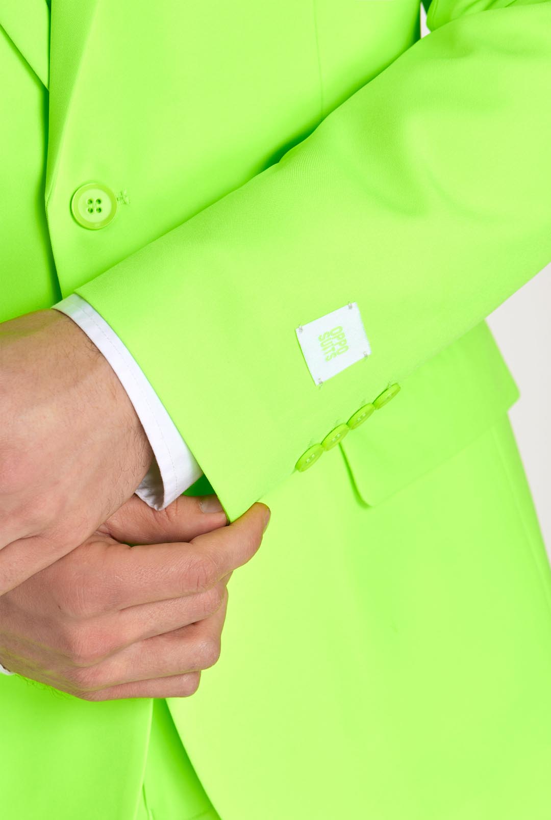 OppoSuits Men's Suit - Neon Lucky Lime - Green - Size 46 OppoSuits Men's Suit - Neon Lucky Lime - Green - Size 46